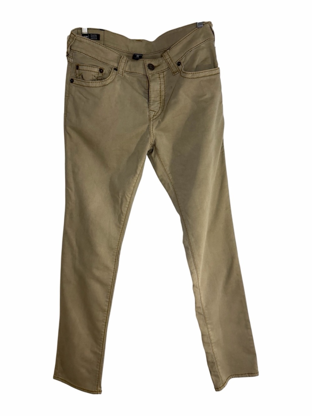 True Religion GINO Relaxed Slim Khaki Jeans 31